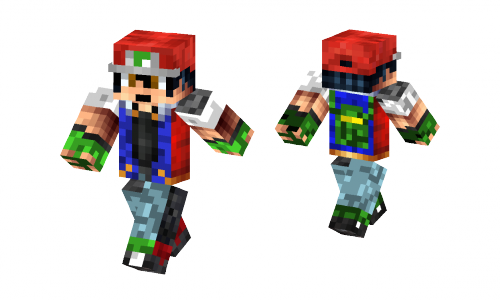 Ash Ketchum Fixed Skin | Minecraft Skins.