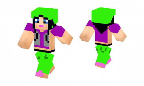 Girl With Helmet Skin | Minecraft Skins