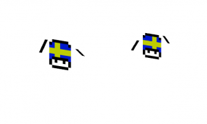 Mario Swedish Flag Mushroom Skin