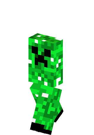 Creeper Minecraft Skin Layout