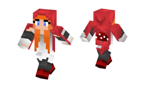 Red Mushroom Hood Girl Skin