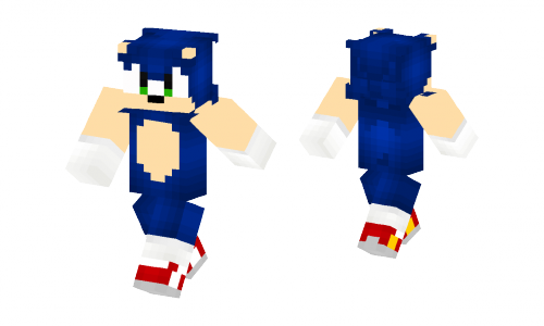 download sonic skin for minecraft